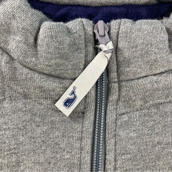 Vineyard Vines Sweater Men's Sz 2XL Gray Pullover Quarter Zip - Picture 4 of 11